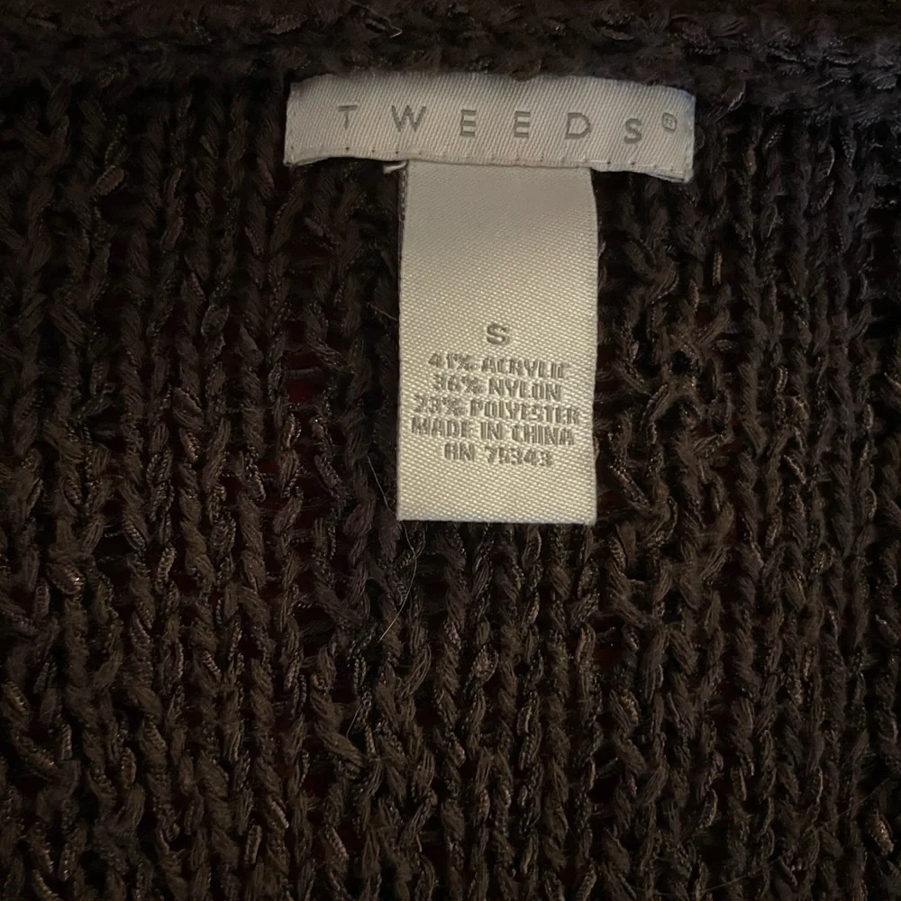 Tweeds Loose Knit 3/4 sleeve Cardigan - Picture 3 of 10